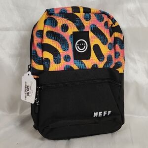 Neff Yellow and Black Patterned Backpack